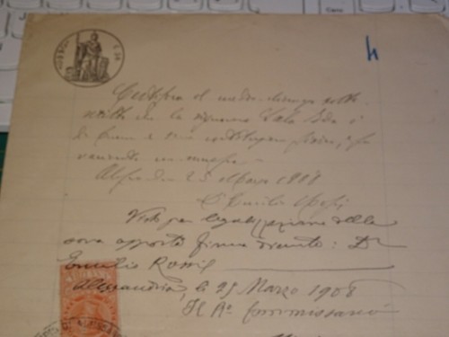 Antica carta bollata - bollata, marca