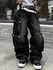 Black Cargo Jeans – Baggy
