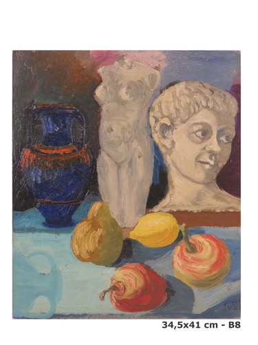 Quadro olio firmato dalle - olio,