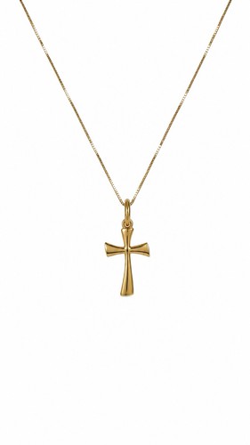 Collana con croce 45cm - croce, oro