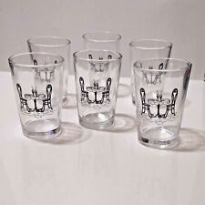 6 piccoli bicchieri vintage