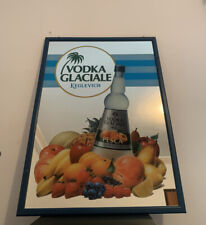 quadro specchio pubblicitario vodka keglevich 73x53 cornice legno raro italy