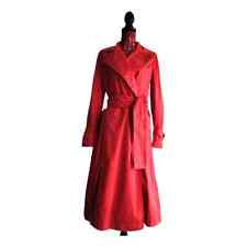 TRENCH COAT IMPERMEABILE CAPPOTTO  SPORTMAX MAX MARA TAGLIA 42 ROSSO NUOVO
