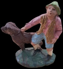 Statuina Personaggio Presepe In Gesso