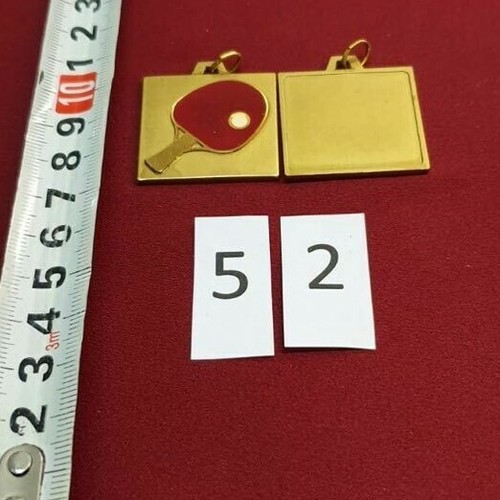 Medaglia metallo bronzo - 52, in