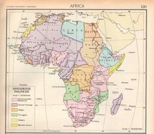 AFRICA carta geografica