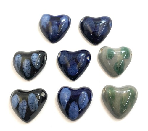 Cuore grande ceramica - ceramica, 35mm