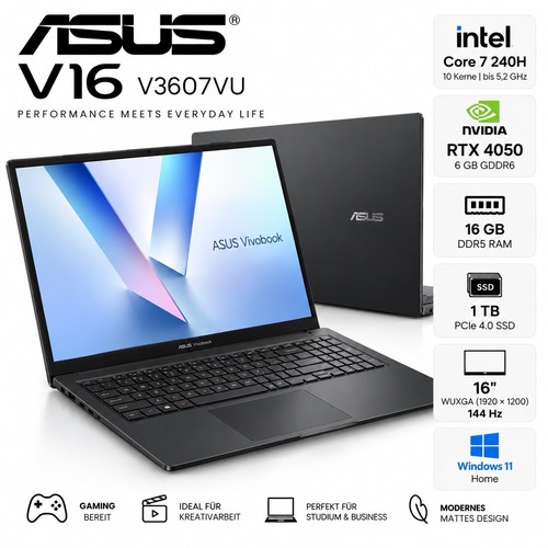Asus laptop v16 v3607v - laptop,