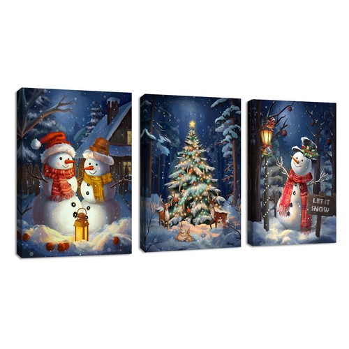 3pcs grande blu scena neve - grande,