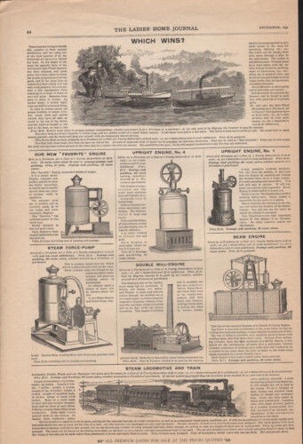 1891 motore vapore treno - vapore,