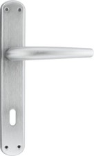 Maniglia Porta interna con Placca Moderno Cromo Satinato Torino Forme 8/90 C02