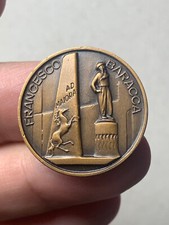 r76_883) Medaglia 1968 50 ° Anniversario morte di Francesco Baracca Ø 25 mm