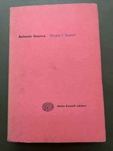 Tonino guerra dopo - guerra,,