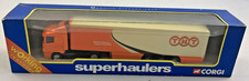 Corgi Superhaulers camion Scania box rimorchio TNT metallo modello 1:64 2001 59568 nuovo