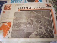 manifesto poster pubblicitario ente radio rurale Vivaldi illustrato epoca 1935