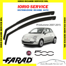 DEFLETTORI ARIA per FIAT 500 2007-2015 originali FARAD fumè ANTITURBO ANTIVENTO