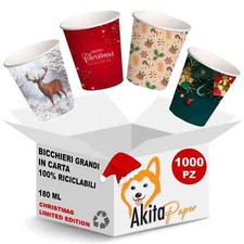 1000 Bicchieri natalizi acqua