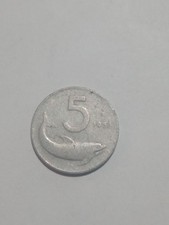 MONETA 5 CINQUE LIRE -DELFINO-