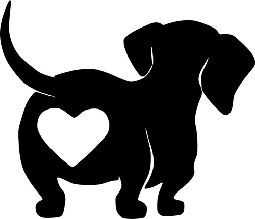 Sticker cane chien - sticker, bassotto