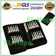 SET 25 PCS CACCIAVITE GIRAVITE TOOL TORX KIT APERTURA IPHONE SMARTPHONE MACBOOK