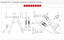 CAVALLETTO LATERALE RICAMBI