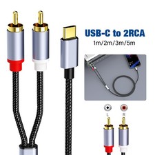 Cavo Audio USB C a Doppio RCA Splitter Y Jack Placcato Oro Amplificatore Stereo Hi-Fi