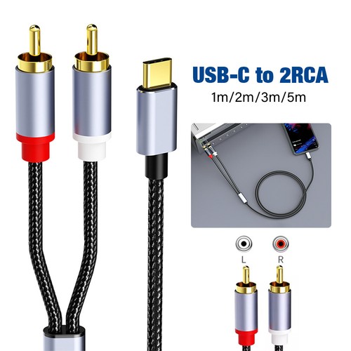 Cavo audio usb doppio - audio, rca