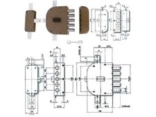 SERRATURA QUINTUPLICE DA