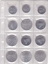 LOTTO 12 MONETE REPUBBLICA ITALIANA IN LIRE 1 -2-5 10 ANNI 1948 1949 1950 BB/SPL