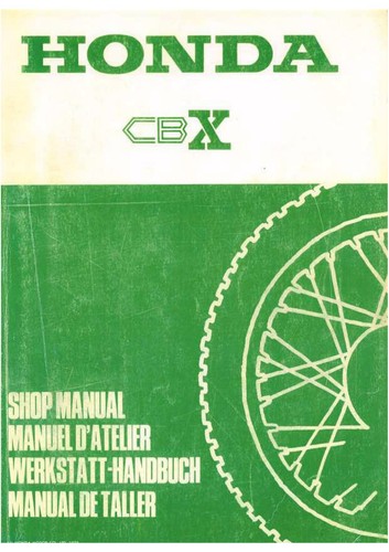 Manuale officina honda cbx - officina,