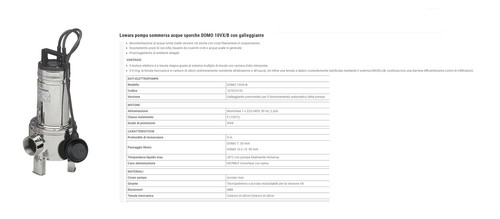 Pompa sommersa drenaggio - pompa,