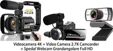 3 PRODOTTI: Videocamera 4K -