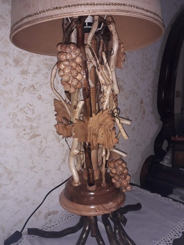 Lampada tavolo legno - legno, di