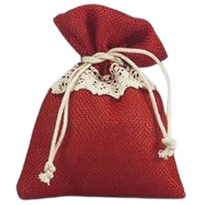 10 Pz Sacchetto stoffa juta