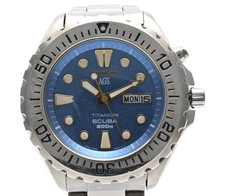 OH! [OTTIMO+5] SEIKO AGS SCUBA 5M43-0010 Quadrante Blu Titanio Cinetico Uomo AT