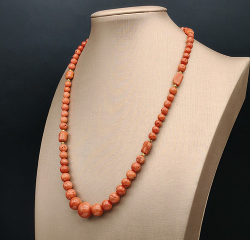 Collana corallo rosso - , di