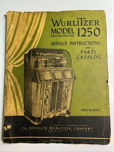 Wurlitzer model 1250 fonografo - wurlitzer,
