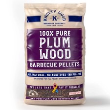 Pellet da cucina per barbecue 100% legno di prugna sacchetto da 20 libbre 100% naturale dolcezza legno nodato