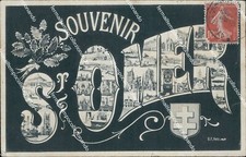 ci137 cartolina souvenir saint omer  francia france