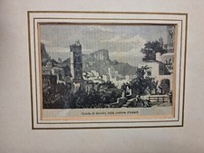 STAMPA ANTICA VEDUTA DI