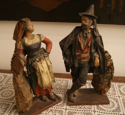 Coppia statuine in - di,