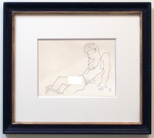 Jean cocteau drawing male - drawing,