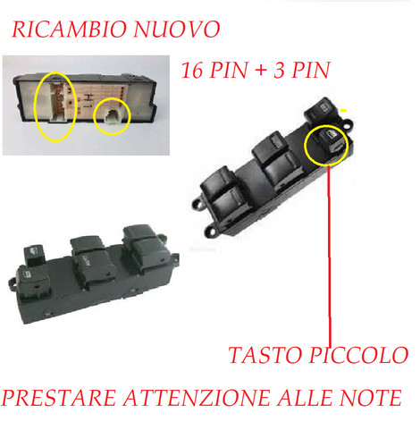 Pulsantiera per nissan trail - nissan, x-trail