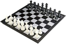 SCACCHIERA MAGNETICA PORTATILE PIEGHEVOLE VIAGGIO 25X25CM GIOCO SCACCHI 