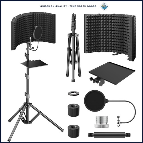 Scudo acustico portatile con - scudo,