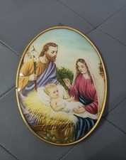 Quadro ovale religioso vintage