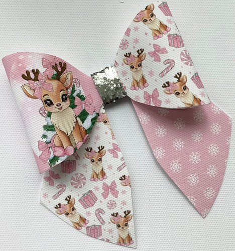 Renna rubino rosa natale - rosa,