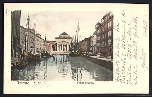 Cartolina trieste canal - trieste,,