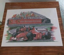 Mattonella ceramica Ferrari World Champion 1999 2000 2001 2002