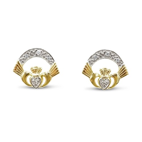 Orecchini claddagh oro kt - claddagh, 9